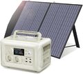 299WH Solargenerator LiFePO4 Batterie Tragbare Powerstation mit 100W Solarpanel