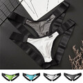 Herren Sexy Höschen Niedrige Taille Slips Jockstrap Tanga G-String Dessous с