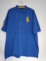 #SE2243# Vintage Polo By RALPH LAUREN Poloshirt Polohemd Gr. 7XL blau *selten*