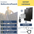 Balkonkraftwerk Photovoltaik - 800W/ 600W drosselbar - Solaranlage Steckerfertig