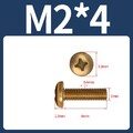 Messing Rundkopf Linsenschrauben M2 M2,5 M3 M4 M5 M6 M8 Kreuzschlitz Schrauben