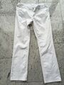 weiße Hose/Jeans Gr. 50 v. 7DAYS  5-Pocket, Reißverschluss, Baumwollmix