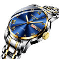 Uhr Herren Edelstahl Wasserdicht Uhren Classic  Business Quarz Armbanduhr