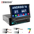 2+64G Apple CarPlay 1DIN 7" Autoradio mit Ausfahrbarem Display BT SWC WIFI USB