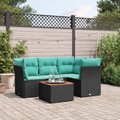 Gartenmöbel Sofa Garnitur Lounge Sitzgruppe Gartenset 5-tlg. Poly Rattan vidaXL