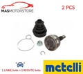 GELENK ANTRIEBSWELLE PAAR WHEEL SIDE METELLI 15-1889 2PCS A FÜR TOYOTA AVENSIS