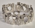 Armband 925 Silber 925 Skandinavisch Naturabdruck Baumrinde