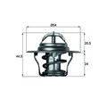 ORIGINAL® Mahle Thermostat, Kühlmittel für Ford TAUNUS 17M II Turnier TAUNUS