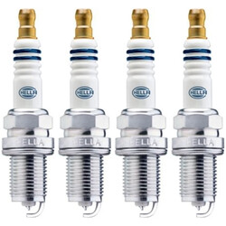 4x HELLA IRIDIUM PRO ZÜNDKERZEN 8EH 188 706-351 passend für 4-ZYLINDER AUDI A1