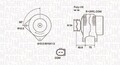 MAGNETI MARELLI 063732051010 Generator für BMW
