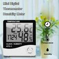 Mini Wetterstation Thermometer Hygrometer Zeit Luftfeuchtigkeit W5F0