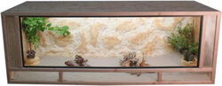 OSB Terrarium - Holz Terrarium - Front mit  Fichtenhholzrahmen - 150x60x60cm