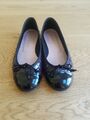 Pretty Ballerinas Schwarz Lila Lack Gr. 37 Damenschuh Sommerschuh