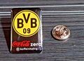 Borussia Dortmund BVB Pin Coca Cola Zero ORIGINAL - Maße 21x30mm