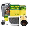 MANN Filterset 5L LIQUI MOLY 5W30 Motoröl für VW GOLF 6 PASSAT A3 8P 1.2/1.4 TSI