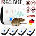 4x Ultraschall Mäuseschreck Haus Ratten Abwehr Mäuse Schädlingsbekämpfer Schreck