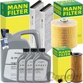 MANN INSPEKTIONSPAKET passend für AUDI A6 C6 4F 2.7+3.0 TDI+ORIGINAL 0W-30 ÖL
