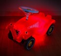 Big Bobby Car Rot m. Led, 4 Modi, Flüsterreifen, 70er Sticker, ab 12m