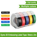 Dymo Omega Prägegerät Embossing Label Maker or 3D Embossing Etikettenband 9mm