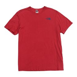  T-Shirt The North Face Herren Large L rot blau Rundhalsausschnitt doppelseitig Logo SS T-Shirt