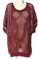 H&M Häkelpullover Damen Pullover Gr. DE 42 rot Casual-Look