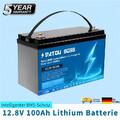 12V 100AH LiFePO4 Lithium Batterie Mit 100A BMS Akku Solar für Wohnmobil Boote