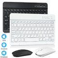 Für Samsung Galaxy Tab S9 FE S8 S7 A9 Plus A8 A7 QWERTZ Bluetooth Tastatur Maus