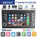 Für Audi A4 S4 RS4 B6 B7 B8 DAB+ Android 13 Autoradio GPS Navi RDS Carplay + KAM