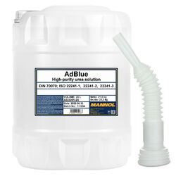 MANNOL AdBlue 20 Liter Harnstofflösung Diesel Abgasreinigung Flextube Ausgießer