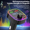 FM Transmitter Auto Bluetooth Kfz Radio Adapter PD+ Dual USB Ladegerät für Handy