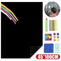 Tafelfolie Selbstklebend Kreidefolie 45*100cm Schwarz Beschriftbar Wanddeko Film