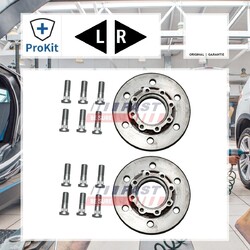 2x ORIGINAL® Fast FT24024 Radnabe Hinten für Iveco Daily IV Kipper Daily IV