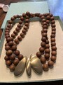 Pierre Lang Kette Gold Rosenholz Neuwertig