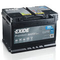 Exide Autobatterie 77AH 12V Premium Carbon Boost EA770 ersetzt 72Ah 74Ah 80Ah