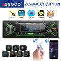 ESSGOO MP3 Player 1 DIN Autoradio Bluetooth Freisprech ID3tag 2 USB SD AUX-IN
