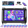 DAB+ 9" 2+32G Android 15 Autoradio GPS NAVI BT RDS Für Mercedes-Benz A/B Klasse
