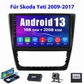 DAB+ 1+32GB Für Skoda Yeti 5L 2008-13 Auto Radio GPS Apple CarPlay BT GPS Kamera
