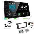 Kenwood Autoradio Apple CarPlay Android DAB+ für Smart ForTwo 2010-2015 schwarz