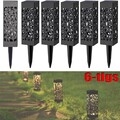 6x LED Solar Laterne Gartenleuchte Gartenlampe Solarleuchte Solarlampe Terrasse