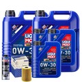 Motoröl 0W30 LIQUI MOLY Synthoil Longtime Plus 13L+MAHLE Ölfilter +Spülung