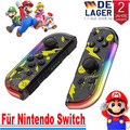 Joy Con Controller mit LED, Wireless Gamepad 2er Set für Nintendo Switch Neu