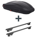 Dachbox G3 Spark 400 + Dachträger Menabo Sherman für Kia Carens I Typ FC NEU Set