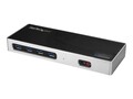StarTech USB-C Dockingstation Dual-4K HDMI 2x DisplayPort USB 3.0 ohne Zubehör