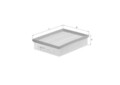 MAHLE ORIGINAL Luftfilter Motor Air Filter LX 1029