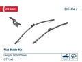 DENSO Flat Scheibenwischer Set Wischerblätter für OPEL ZAFIRA TOURER C (P12)