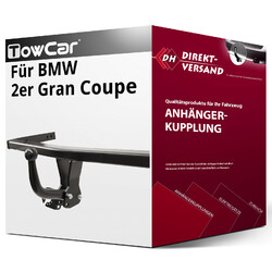 Für BMW 2er Gran Coupe Typ F44 (TowCar) Anhängerkupplung starr neuKugelkopf geschraubt