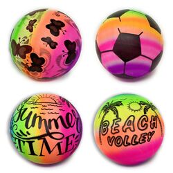 Bunte Bälle für Kinder - 4-teiliges Set Strandball Spielspaß! 22cm