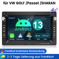 SWC CarPlay Android 13 Autoradio Für VW Polo 9N Golf 4 Passat B5 GPS RDS 6+128GB
