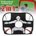 Faltbare 2 in 1 Pop-Up Fussballtor Fußballtore für Garten Kinder Training&Spiele
