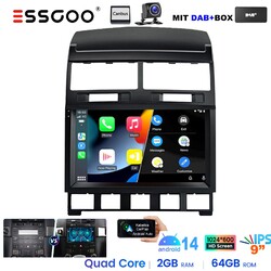 KAM+ DAB+ Für VW Touareg 7L 2003-2010 Autoradio Apple CarPlay Android14 GPS Navi